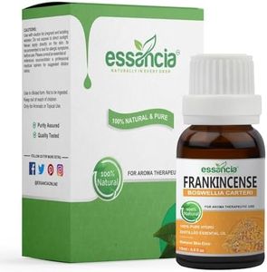 Essancia Frankincense Essential Oil For Hair Growth, Skin, Hair, Face Wrinkles, Eyes, Dark Circles, Dandruff, Diffuser & Aromatherapy. 100% Natural, Undiluted, Pure & Therapeutic Grade Essential Oil. (15ml)