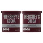 Hershey's 100% Cocoa Natural Unsweetened 8oz. | Perfect for baking and beverage-making | 226g x 2 Packs