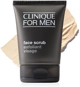 Clinique For Men Exfoliating + Cleansing Face Scrub With Salicylic Acid With Silica | Gentle For Daily Use | Preps For Shaving | For All Skin Types, 3.4 Fl Oz