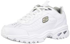 Skechers Men's Energy Afterburn Lace-Up Sneaker,White,10.5 M US