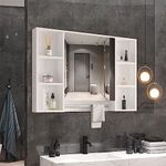 Luxsuite Bathroom Mirror Cabinet Me