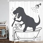 Dinosaur Shower Curtain, Shower Curtain Set