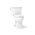 Kohler K-3551-0 Archer Comfort Height Two-Piece Elongated 1.28 gpf Toilet (Seat Sold Separately), White