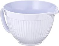 Norpro Grip-EZ 3-Quart Melamine Batter Bowl, White