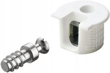 Rafix Furniture Connectors with Bolts for 19mm, 3/4" Material Flush System - 20 Pieces