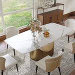 POVISON Modern Dining Table for 6, 