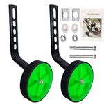 Mehome Training Wheels for 12-20Inch Single Speed Kids Bike (Green New)