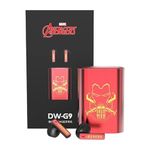 Iron Man Bluetooth 5.3 Headphones with Mechanical Lift and Noise Cancellation - Touch Control and Design