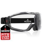 NoCry Safety Goggles Over Glasses For Men And Women — Z87.1 Anti Fog Eye Protection with Spherical Lens And Adjustable Strap — Adult Clear Protective Dust Goggles for the Science Lab or Construction