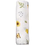 PROFAB Newborn Baby's Super Soft Cotton Printed Muslin Baby Swaddle Sets, Anti-Microbial for Boys and Girls - Beehive (Pack of 1)