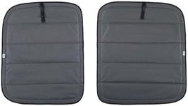 VANLUSIS Extra-Thick Magnetic Insulated Rear Door Window Covers for 2015-2026 Ford Transit Medium and High Roof Vans with NO Plastic Trim, Blackout Privacy Sun Shades for Stealth Camping – Dark Gray