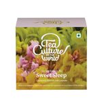 Tea Culture of The World Sweet Sleep Tea | for Stress Relief | Soothing Sleep Tea for Stress and Anxiety with Chamomile, Lavender, Hop flower and Oat straw | Flower Teabags, 16 Count