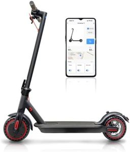 LOFIR 8.5" Aluminum Alloy Folding Electric Scooter Connectivity App Legal for Road Including Lock Function Load, 30Km Autonomy, Battery 387Wh, Maximum Load 120kg, Black