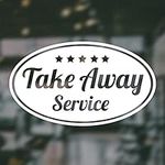 Takeaway Service Window Sign take A