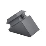 Myard Myard Pitch Angled Slant Shoes with Screw for 1/2 Inches Square Iron Stair Deck Balusters, 44 Inches 10-Pack (Satin Black)