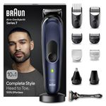 Braun All-in-One Style Kit Series 7 MGK7410, 10-in-1 Kit for Beard Trimmer, Hair, Manscaping