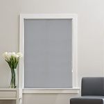 Deco Window 100% Blackout Roller Blinds for Windows (62 Inch W X 84 Inch H, Mineral Gray) Sun, UV Protection & Glare Resistant for Home & Office