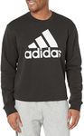 adidas Men's Essentials Fleece Big Logo Sweatshirt, Black