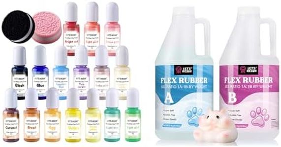 LET'S RESIN 140oz Liquid Silicone for Squishy Maker and Silicone Pigment Dye
