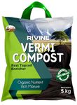 RIVINE Organic Vermicompost for Plants Fertilizer Manure | Organic Vermi Compost for Plant Manure for Plant 5 KG (Pack of 1)