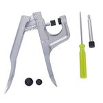 Trimming Shop Kam Snaps Install Plier, T3, T5 & T8 Kam Snaps Button Fastener Setting Tool for Sewing Crafting DIY Baby Bib Cloth Diaper Woolen Clothing, Silver