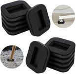 Blulu 12 Pcs Felt Caster Cups Furniture Pads for Hardwood Floors Bed Wheel Stopper Felt Pad Stoppers Bottom Office Chair Stopper for Wheels Protectors Protect Hardwood Floors Prevent Scratches (Black)