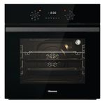 Hisense BI62220ABGUK - Built-in 61L Electric Single Oven with LED Display, Programmable Timer- Black - 530x595x595 mm (DxWxH) - A Rated, Extra Large