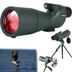 PIVDO Monoculars for Long Distance - 25-75x60 Monocular Telescope with Tripod | Spotting Scope for Camping, Wildlife, Bird Watching, Hunting, Travelling. Extra-Wide View