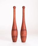 USC Sports Small Size Sheesham Wooden Indian Mugdar, Clubs, Meel, Clubbell, Karla Kattai Mugdar (1 Kg Pair)