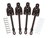 Seprochoo Coolaroo Replacement Parts,Sun Shade Parts, Roller Shade kit,Bungee kit and end Cover, for Coolaroo Outdoor Roller Shade, Roller Shade Hardware (Bungee Kit 2 Set, Brown)