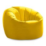 X-L Beanbag Chair Yellow Water resistant Bean bags for indoor and Outdoor Use make Great Garden Seats