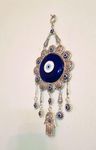 Vastu Shubharambh Evil Eye Hanging for Protection, Good Luck Charm and Prosperity at Office and Home. Prepared from fine Quality of Polyresin & Metal for Vastu/Feng Shui Remedy, Blue