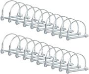 Pinailer 20 Pcs Arch Pto Shaft Locking Pin 1/4” x 2-3/4" Hitch pin Trailer Pin –Safety Coupler Pin for Farm Trailers Wagons Towing, Lawn, PTO and Hitches
