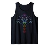 Spiritual Zen Lotus Flower Chakras Aligned Yoga Lover Tank Top