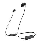 Sony WI-C100 Wireless in-Ear Bluetooth Headphones with Built-in Microphone, Black