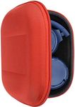 Geekria Shield Headphones Case Compatible with JBL Tune 510BT, Tune 660NC, Tune 560BT, Tune 500BT, Jr 310BT Case, Replacement Hard Shell Travel Carrying Bag with Cable Storage (Red)