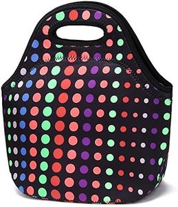 Neoprene Lunch Bag for Women Insulated Lunch Tote Bags Washable Lunch Container Box for Work Picnic Lightweight Meal Prep Bags for Men