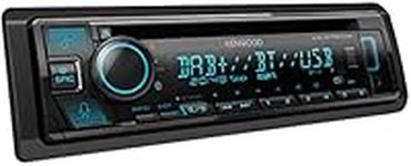 Kenwood KDC-BT560DAB CD Car Radio with DAB+ and Bluetooth Hands-Free Kit (USB, AUX-In, 1 x Pre-Out 2.5 V, Sound Processor, 4 x 50 W, VAR Lighting, DAB+ Antenna), Black