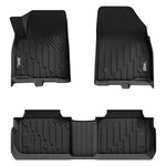 3W Floor Mats Compatible for Cadillac XT5 2016-2022 TPE All Weather Custom Fit Floor Liner for Cadillac XT5 1st and 2nd Row Full Set Car Liners Black