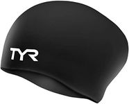 TYR mens - Adult Swim Cap, Black, 0