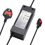 12 Volt 4 Amp Two Stage Golf Battery Charger for MotoCaddy Electric Golf Trolley Batteries with Torberry/Anderson Red/Black Connector