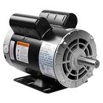 VEVOR 5HP Air Compressor Electric Motor, 230V 22 Amps, 56HZ Frame 3450RPM, 7/8" Keyed Shaft, CW/CCW Rotation, 2.25" Shaft Length for Air Compressors