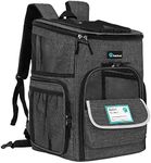 PetAmi Pet Carrier Backpack for Small Cats, Dogs, Puppies | Airline Approved | Ventilated, 4 Way Entry, Safety and Soft Cushion Back Support | Collapsible for Travel, Hiking, Outdoor (Charcoal)