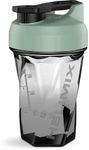 HELIMIX 1.5 Vortex Blender Shaker Bottle Holds Upto 20oz | No Blending Ball or Whisk | USA Made | Portable Pre Workout Whey Protein Drink Shaker Cup | Mixes Cocktails Smoothies Shakes | Top Rack Safe