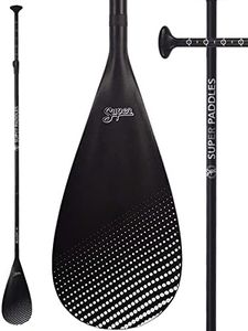 SUP Paddle - Carbon Fiber & Fiberglass Paddles - 3 Piece Adjustable Paddle Board Paddles w/Carbon Fiber or Fiberglass Performance Blades - Carbon, Fiberglass, or Aluminum Shaft Stand-Up Paddles