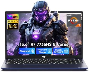 NIMO 15.6" IPS FHD-Gaming-Laptop, 8 Cores AMD Ryzen 7 8745HS 16GB DDR5 RAM 512GB SSD (up to 4.9GHz Beat R9 7940HS) Radeon 780M-Graphics, 100W Type-C Backlit Keyboard Fingerprint for Creators