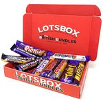 British Chocolate Bars Box - Bundle with 10 UK Chocolate Bars including Crunchie, Curly Wurly, Flake, Dairy Milk Chocolate Bar and 6 other British Full Size Chocolate Bars - Great British Candy 410g