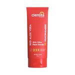 Clensta Skin Glow Daily Use Face Scrub with 1% Niacinamide, Vitamin E & 3% Walnut Shell for Deep Cleansing, brightening & tan removal | Face pack for Glowing Skin | Sulfate & Paraben Free - 100g