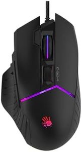 Bloody W95BR Max Extra Fire Gaming Mouse - 12,000 CPI, BC3332-A Sensor, 2000 Hz Report Rate, 4M Onboard Memory, RGB Backlit, Adjustable LOD, Precision Control, Ergonomic Design