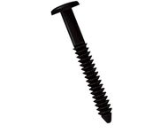 Window Shutters Panel Peg Lok Pin Screws Spikes 3 inch 32 Pack Fasteners (Black) Exterior Vinyl Shutter Hardware Strongest Made in USA